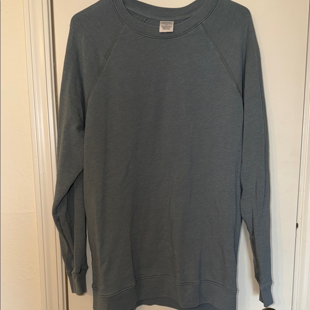 PINK Victoria's Secret Greyish Blue Crewneck Sweater